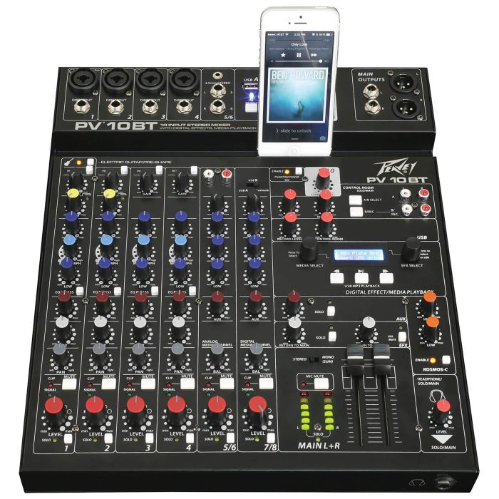 Peavey PV 10 BT 10-Channel Mixer with Bluetooth - Image 2