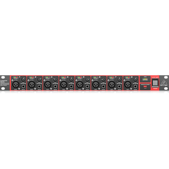 ADA8200_P0ATL_Front_XL Behringer ADA8200 8 In/8 Out ADAT Audio Interface - Image 1