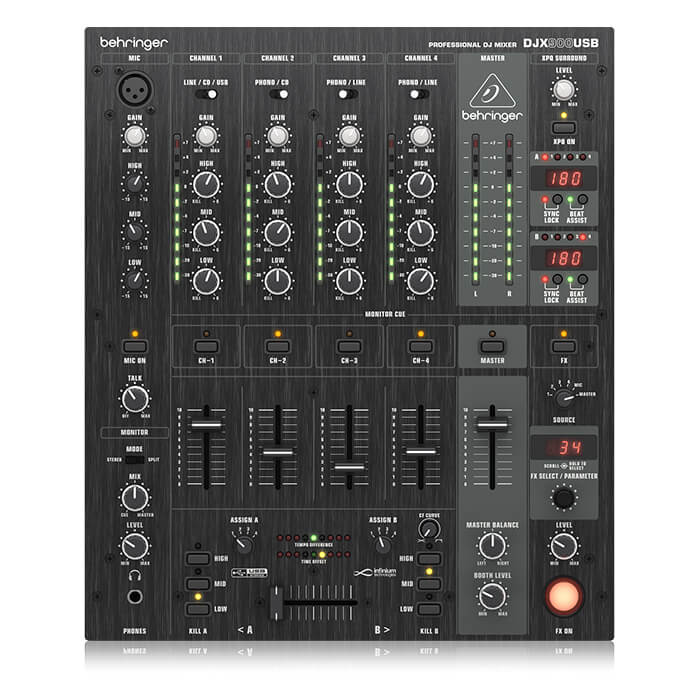 Behringer DJX900USB 5 Channel DJ Mixer - Credible Sounds