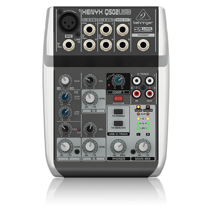 Q502USB Behringer Q502USB Premium 5-Input 2-Bus Mixer - Image 1