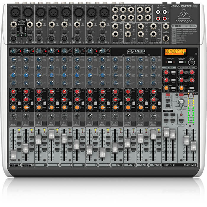 QX2222USB Behringer QX2222USB Premium 22-Input 2/2-Bus Mixer - Image 1