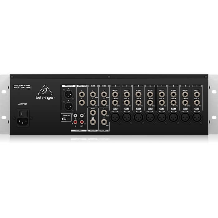 【新品未使用】 Behringer Eurorack RX1202FX Behringer RX1202FX Premium 12-Input Mic/Line Rack Mixer - Credible