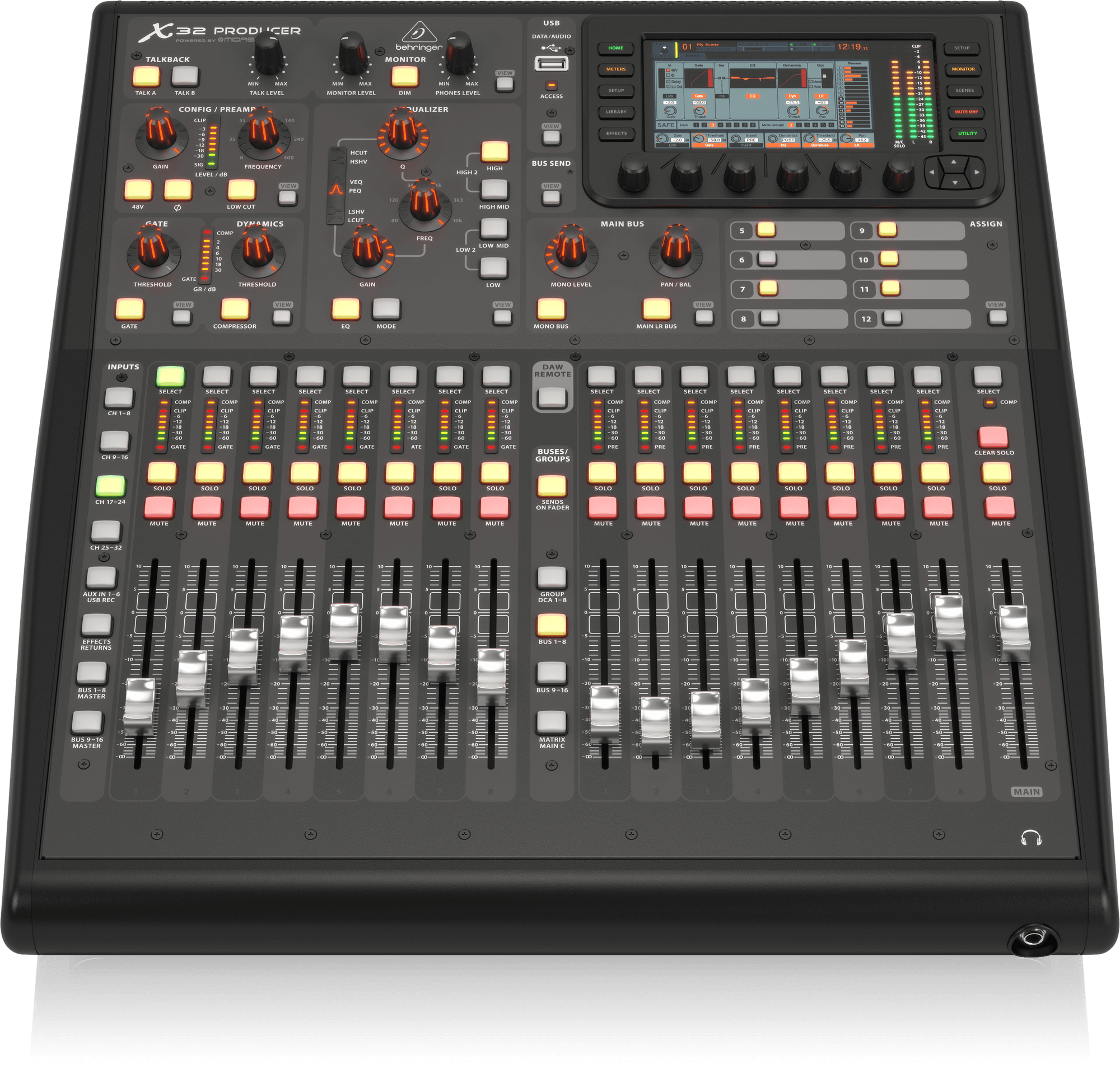 behringer x32 producer top front Behringer X32 PRODUCER Digital Mixer - Image 1