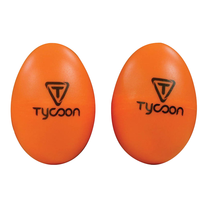 TE-O Tycoon TE-O Orange Plastic Egg Shakers - Image 1