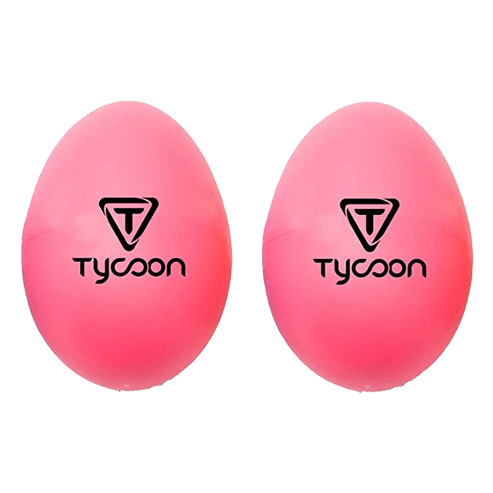 TE-P Tycoon TE-P Pink Plastic Egg Shakers - Image 1