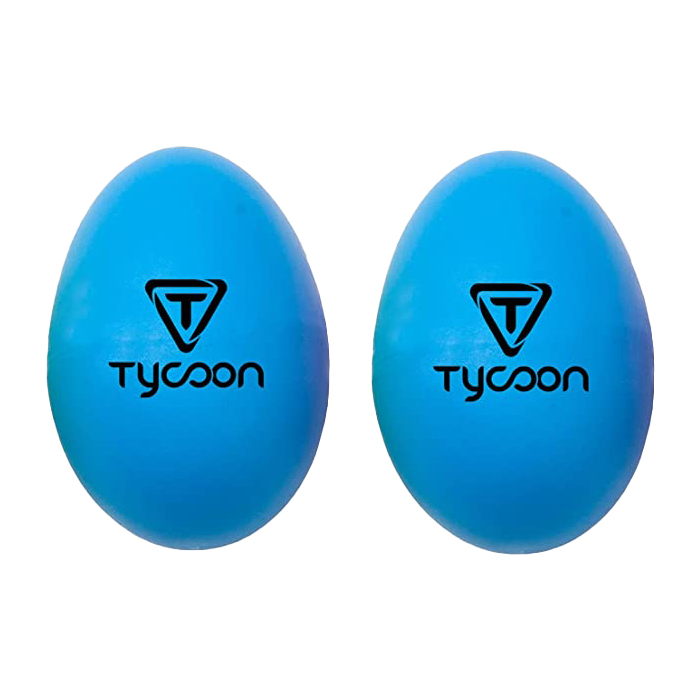 te-b Tycoon TE-B Blue Plastic Egg Shakers - Image 1