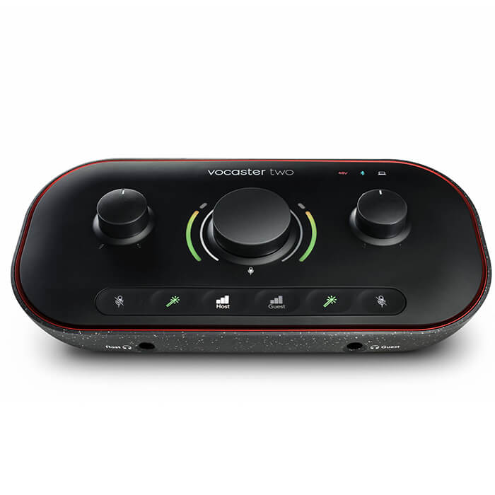 Vocaster two angle Focusrite Vocaster Two Podcast Interface - Image 1