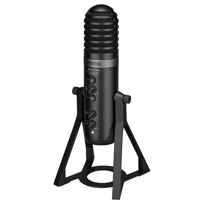 AG01-black-angle_cc746d48a89668af76f7b3c5b5f2b6b9 Yamaha AG01 Live Streaming USB Microphone - Image 1