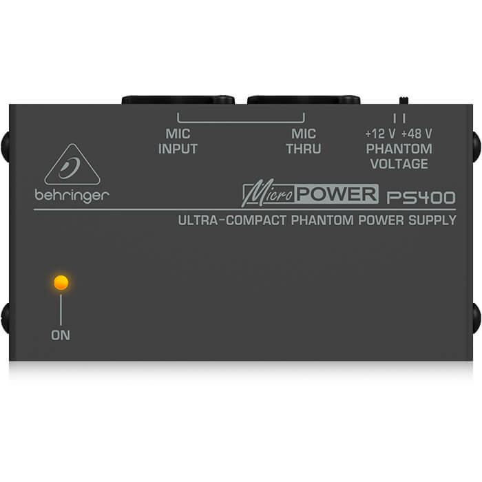 PS400_P0489_Top_XL Behringer PS400 Ultra-Compact Phantom Power Supply - Image 1