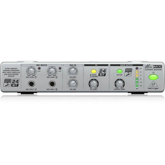 MIX800_P0437_Front_XL Behringer MIX800 Ultra-Compact Karaoke Processor with Voice Canceller and Echo/Reverb Effects - Image 1