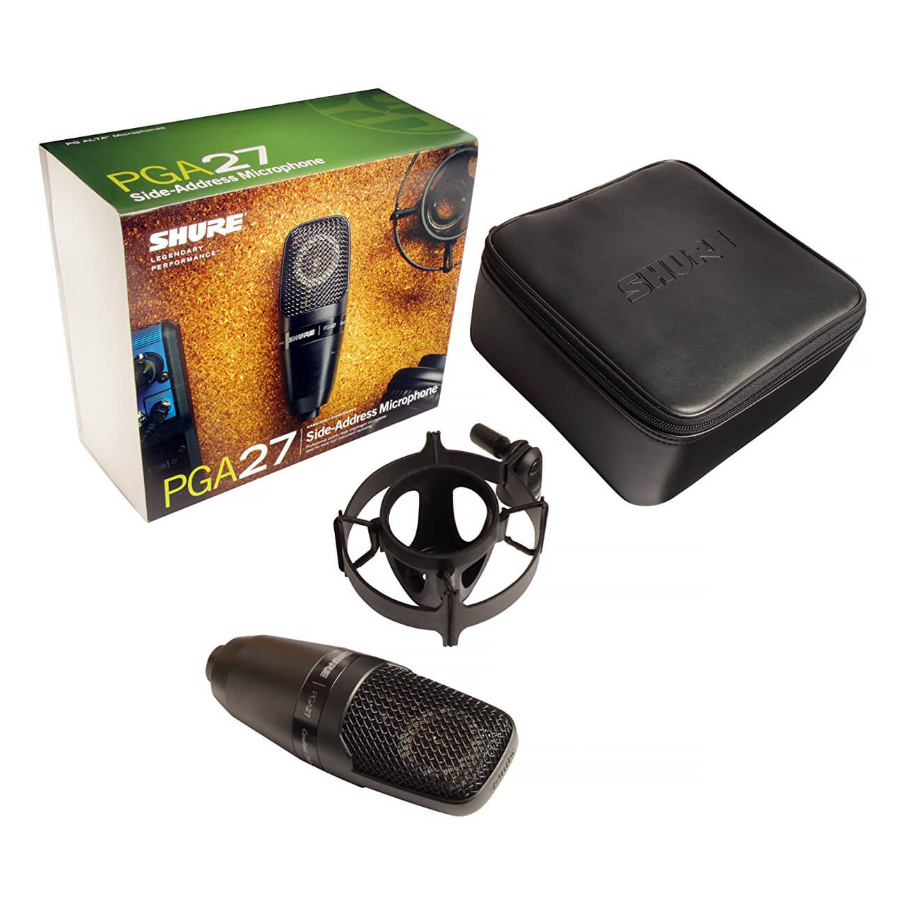 SHURE PGA27 サイドアドレスマイク Shure PGA27 Cardioid Large Diaphragm Side-Address Condenser
