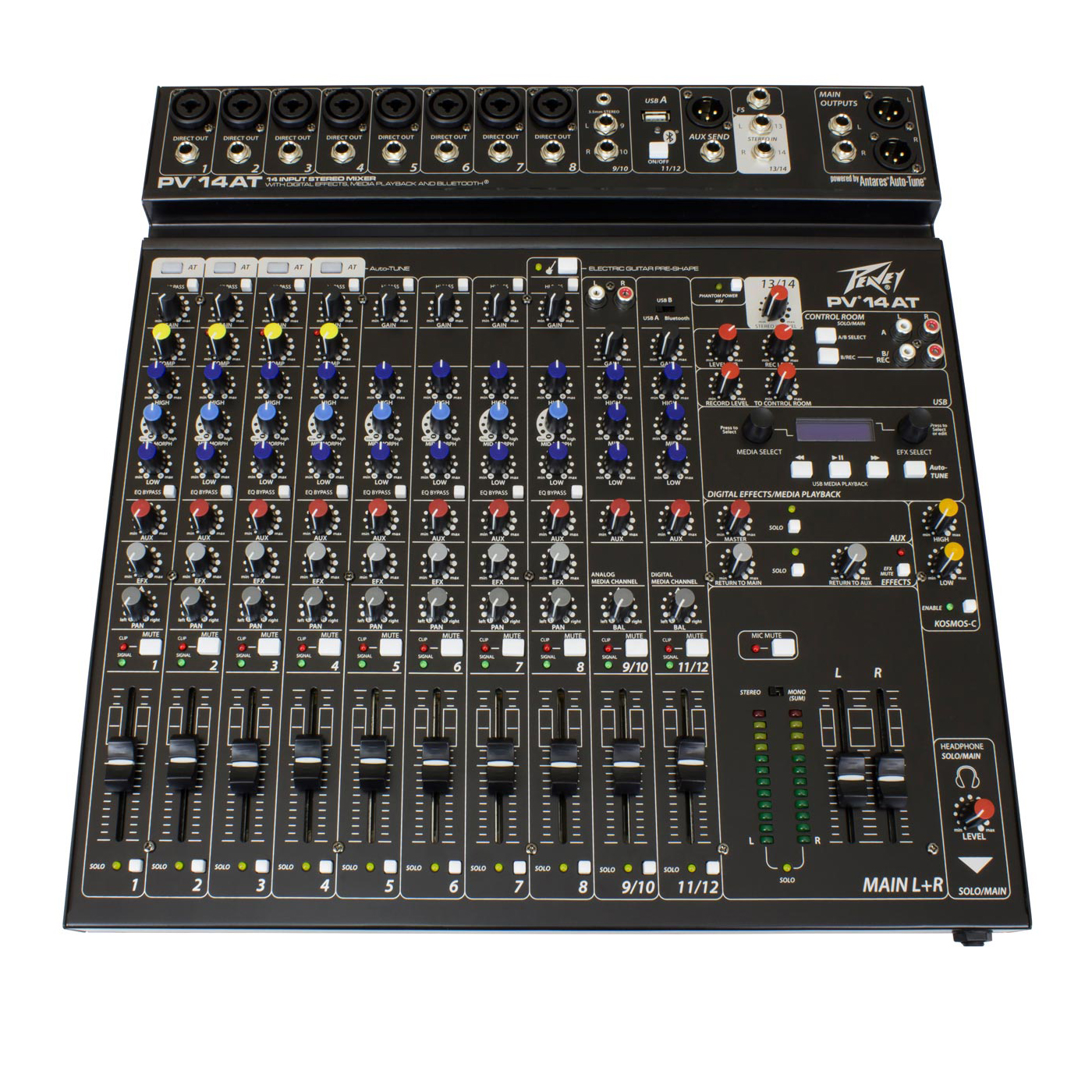 118743_30985 Peavey PV 14 AT 14-Channel Mixer with Auto-Tune and Bluetooth - Image 1