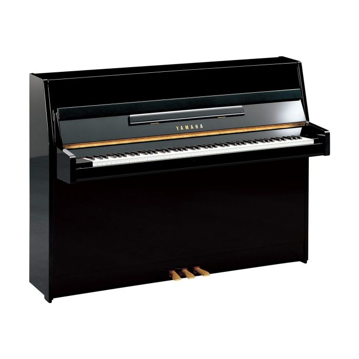 ju109_polished-ebony Yamaha JU109 PE Polished Ebony Upright Piano - Image 1