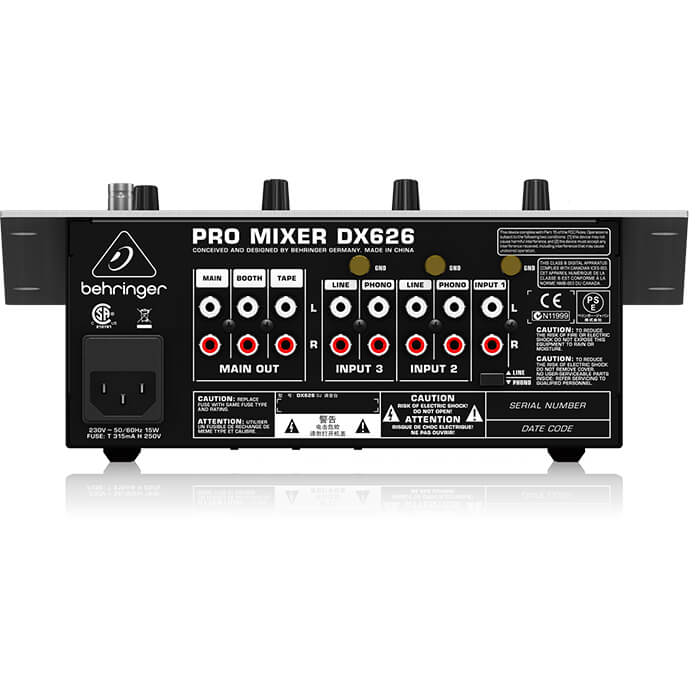 Behringer DX626 3 Channel DJ Mixer - Credible Sounds