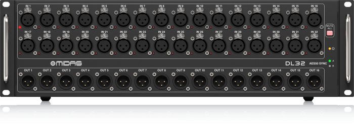 midas DL32 front Midas DL32 Stage Box - Image 1