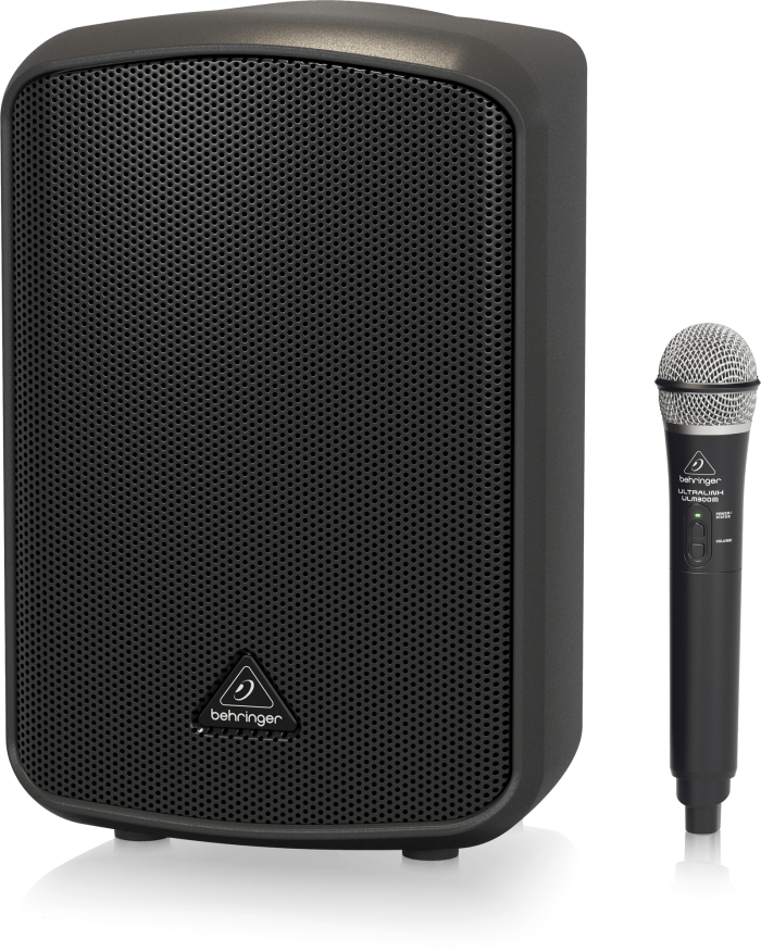 mpa200bt front with mic Behringer MPA200BT Portable Speaker - Image 2