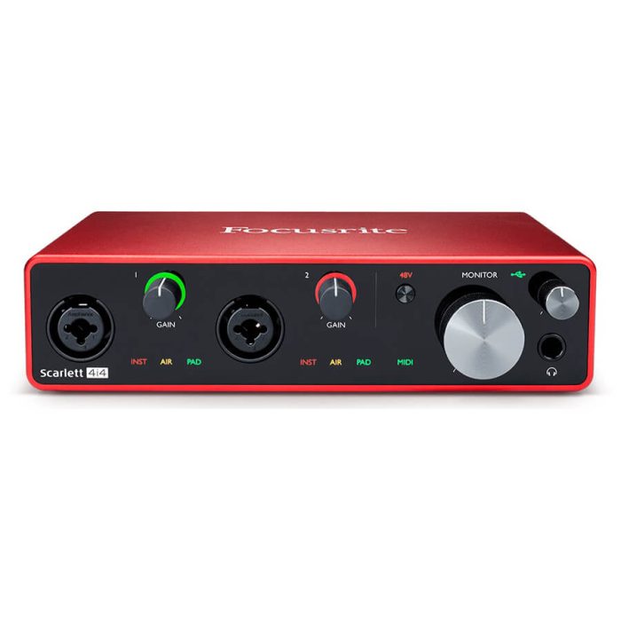 Focusrite Scarlett 4i4 4×4 USB Audio/MIDI Interface - Image 2