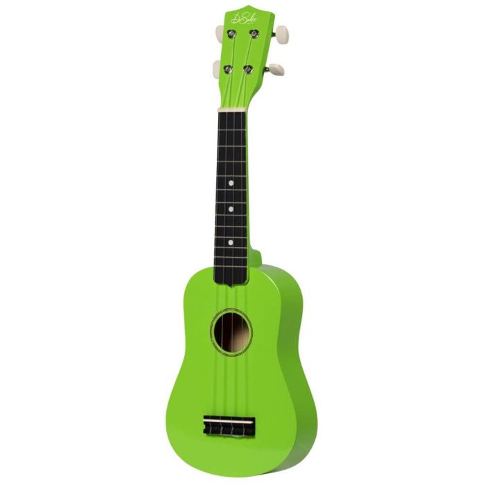 DS UKMSEQ_FRONT_3-4_LEFT-1000x1000h Proel De Salvo DS UKSGR Green Soprano Ukulele - Image 1