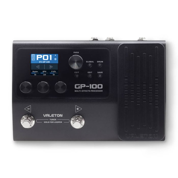 GP-100-top Valeton GP-100 Guitar Multi-Effects Processor Pedal - Image 1
