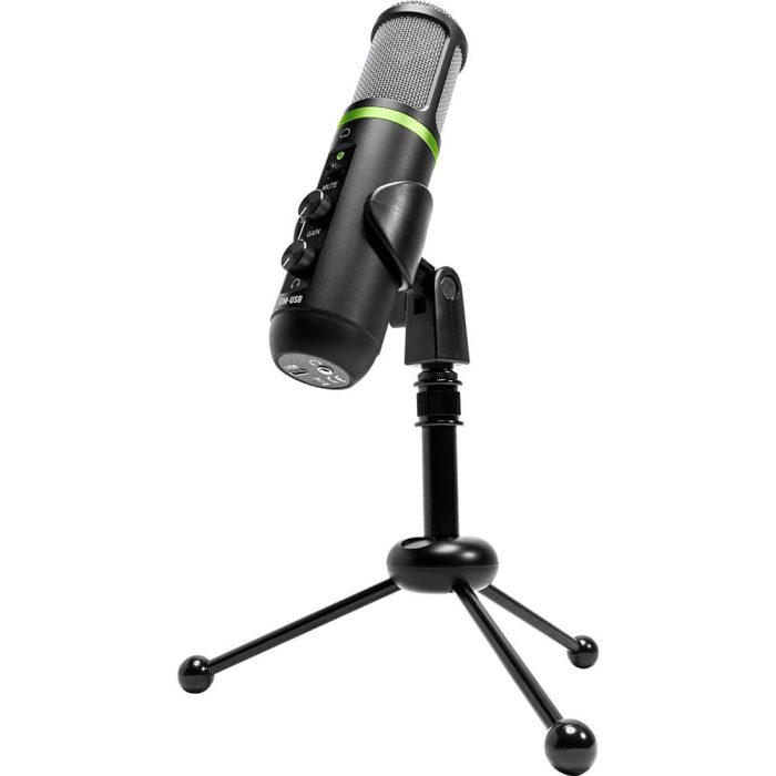 em-usb_3qtr_mic_stand_rev100_0 Mackie EM-USB Condenser Microphone - Image 1