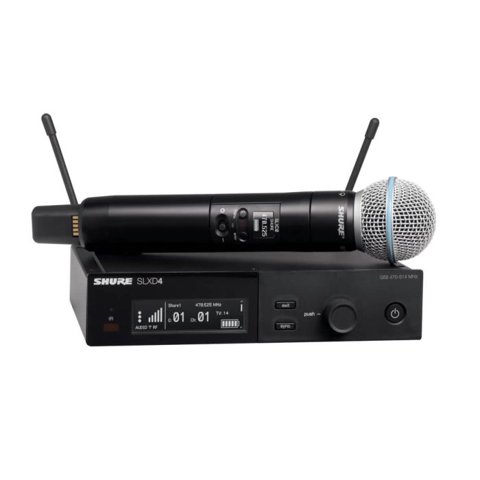 SLXD4 . B58 Shure SLXD24/B58 Wireless Microphone System - Image 1