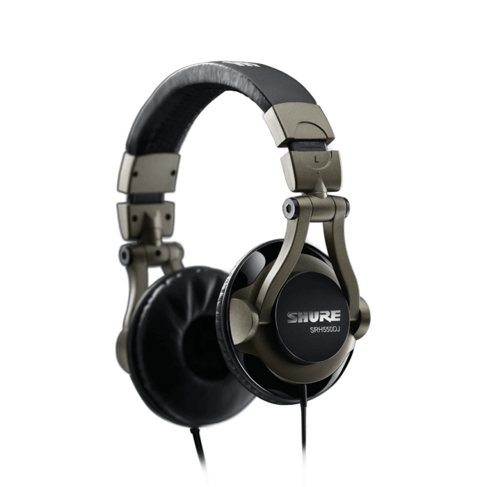 Shure SRH550DJ Professional Quality DJ Headphones - Image 1