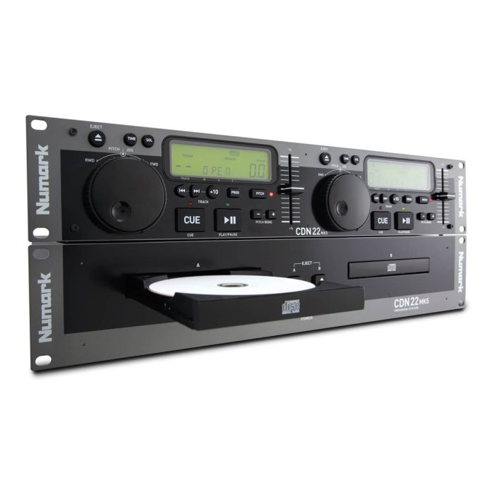 cdn22mk5_angle_lg Numark CDN22 MK5 Rack-Mount Dual CD Player - Image 1