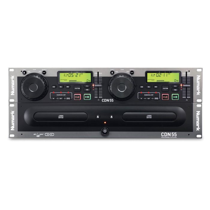 cdn55_ortho_lg copy Numark CDN55 Rack-Mount Professional Dual CD Player - Image 1