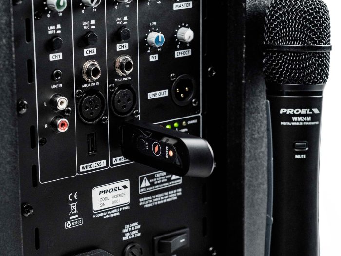 Proel V10FREE All-in-one Battery-Powered 10" Portable Speaker - Image 4