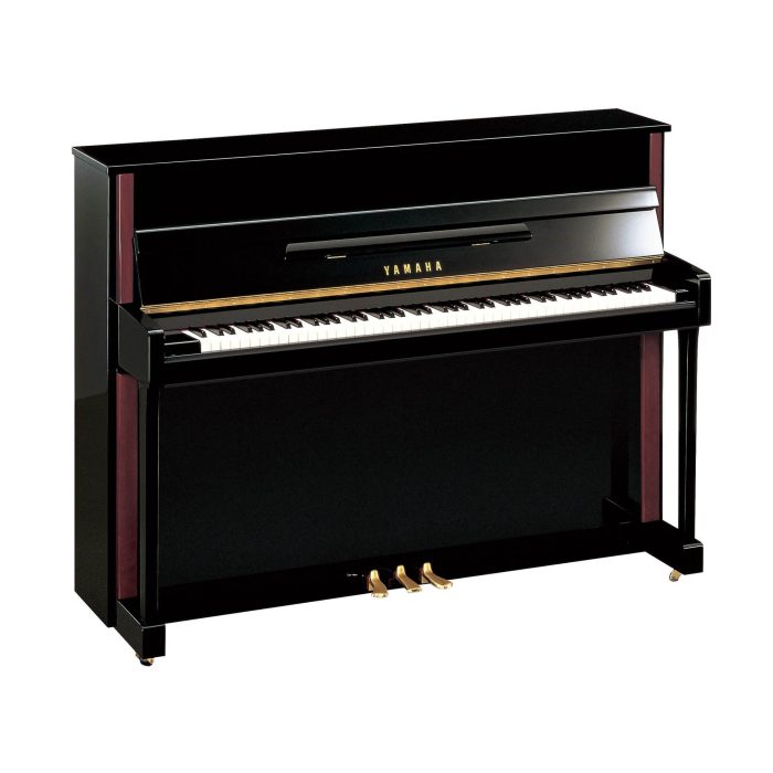 Yamaha JX113T Polished Ebony Upright Piano - Image 1