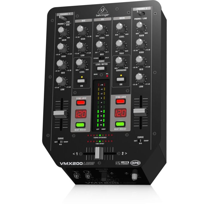 Behringer VMX200USB Professional 2-Channel DJ Mixer - Image 4