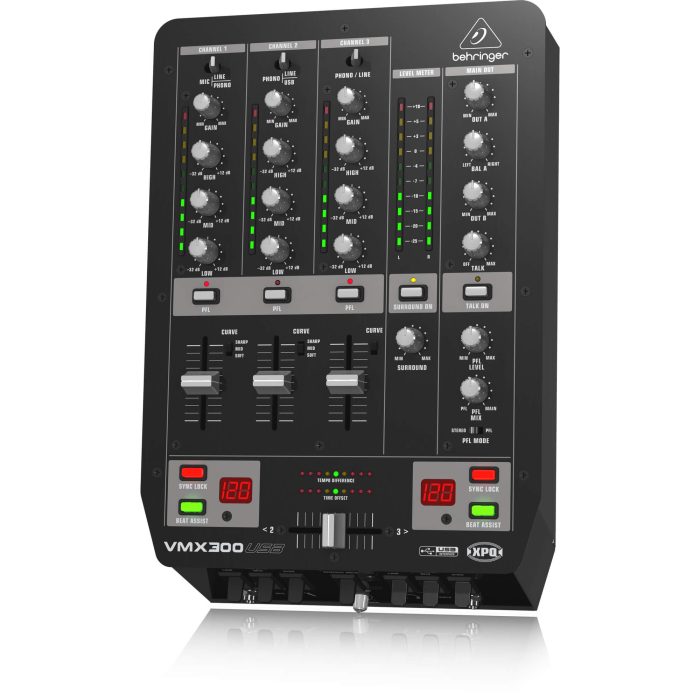 Behringer VMX300USB Professional 3-Channel DJ Mixer - Image 3