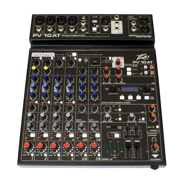Peavey PV 10 AT 10-Channel Mixer with Auto-Tune and Bluetooth - Image 1