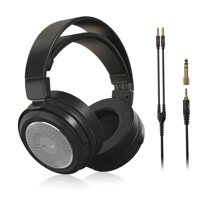 Image_BE_0403-AAS_ALPHA_Front1_XL Behringer ALPHA Retro-Style Open-Back High-Fidelity Headphones - Image 1